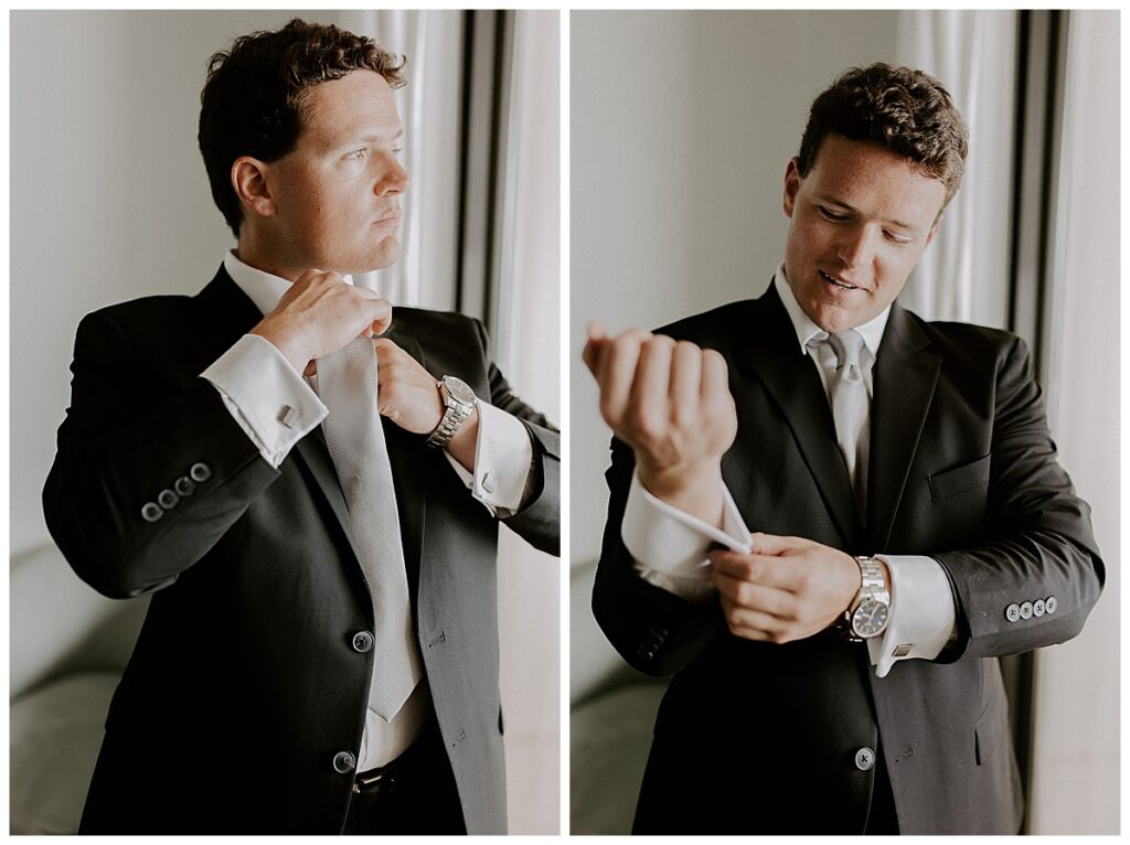 groom getting ready