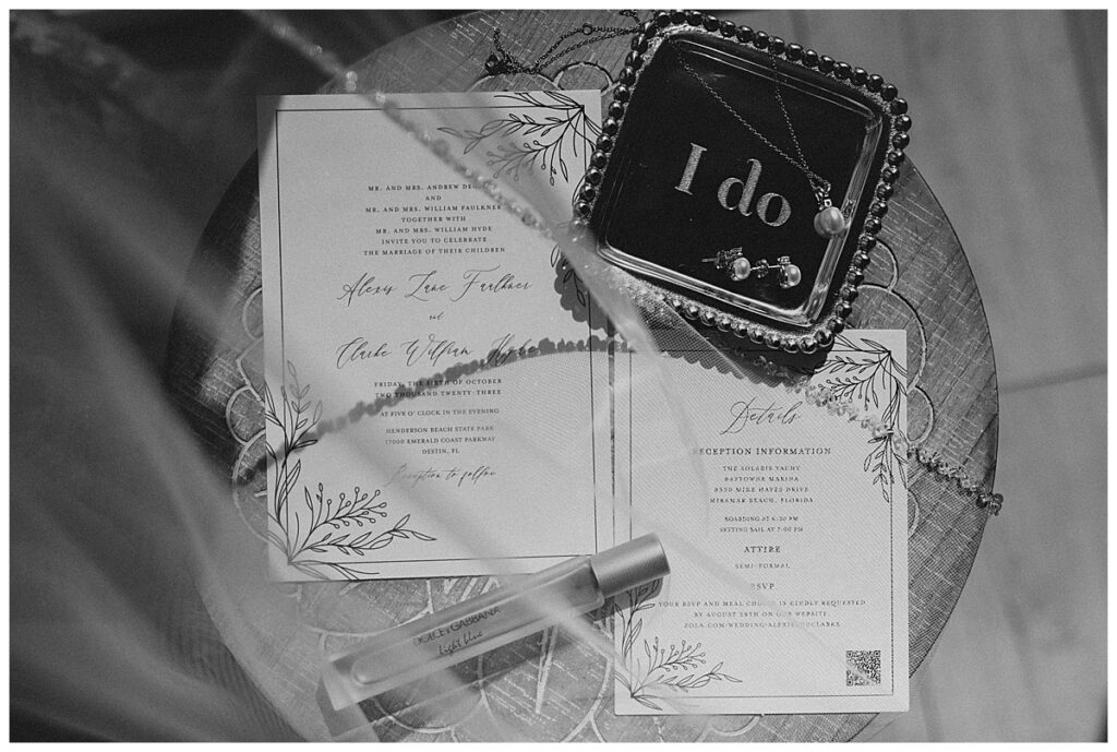 Wedding day details
