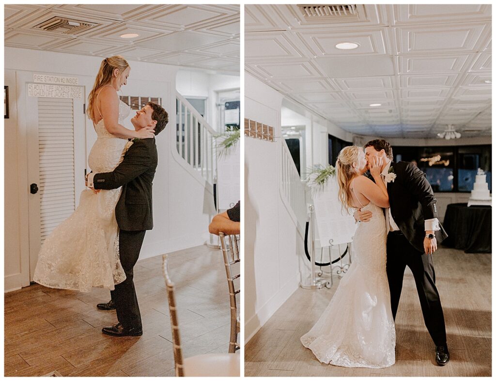 bride and groom first dance