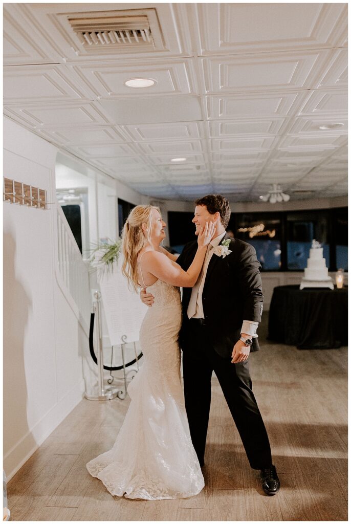 bride and groom first dance
