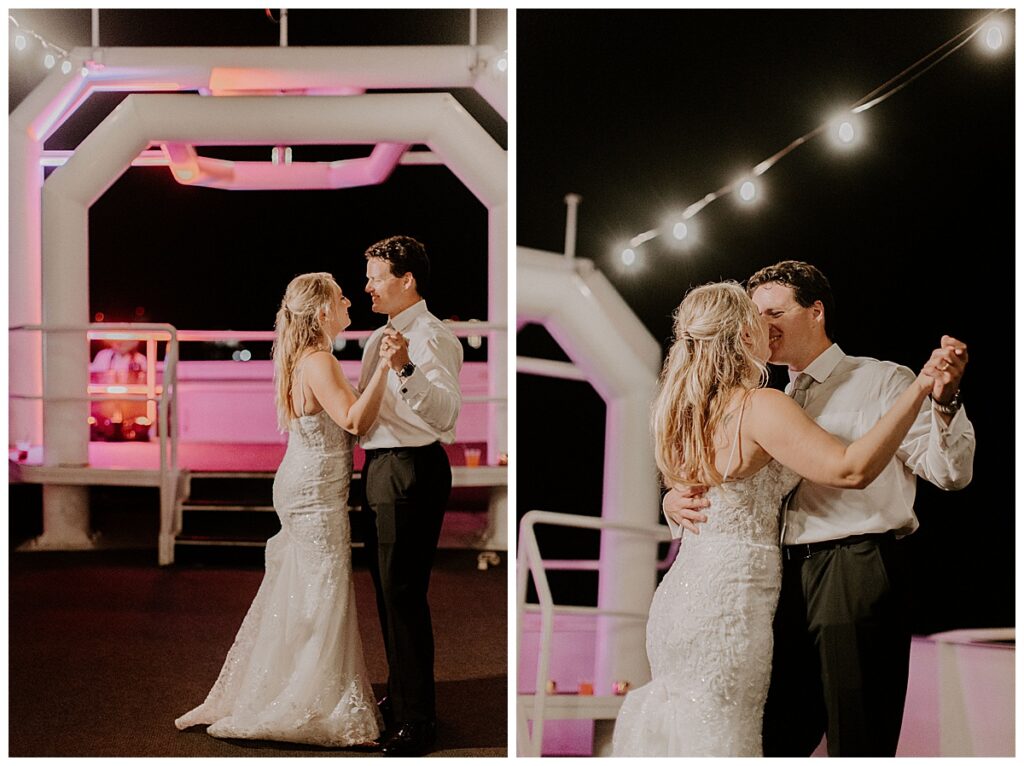 bride and groom private dance