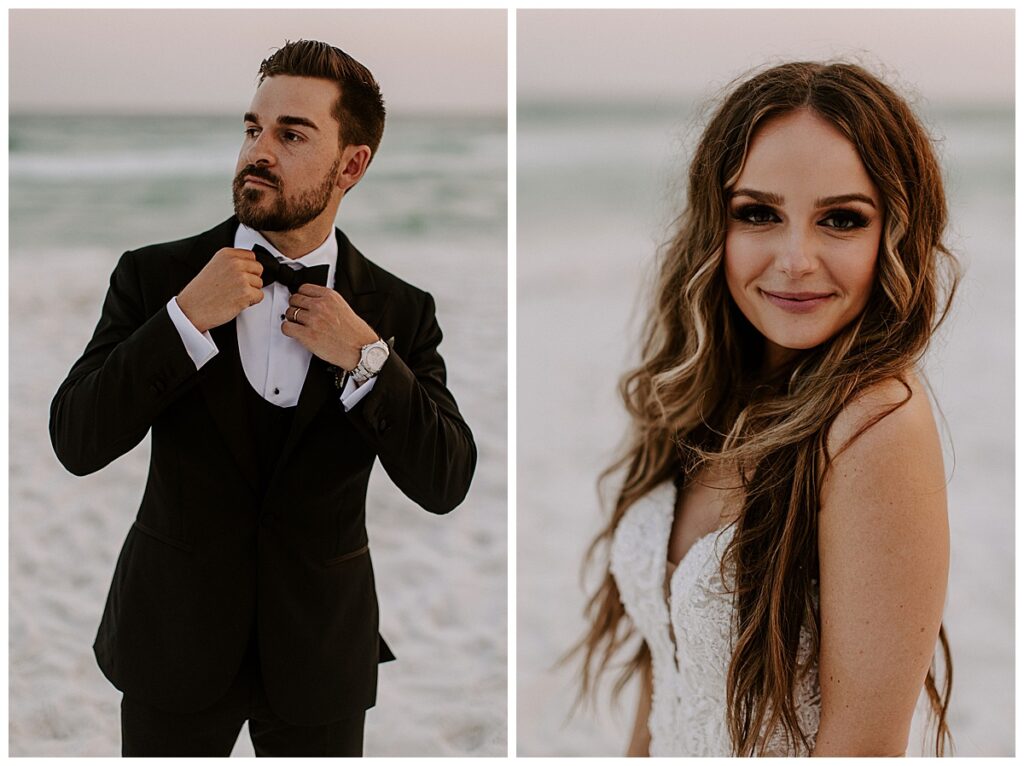 bride and groom portraits 