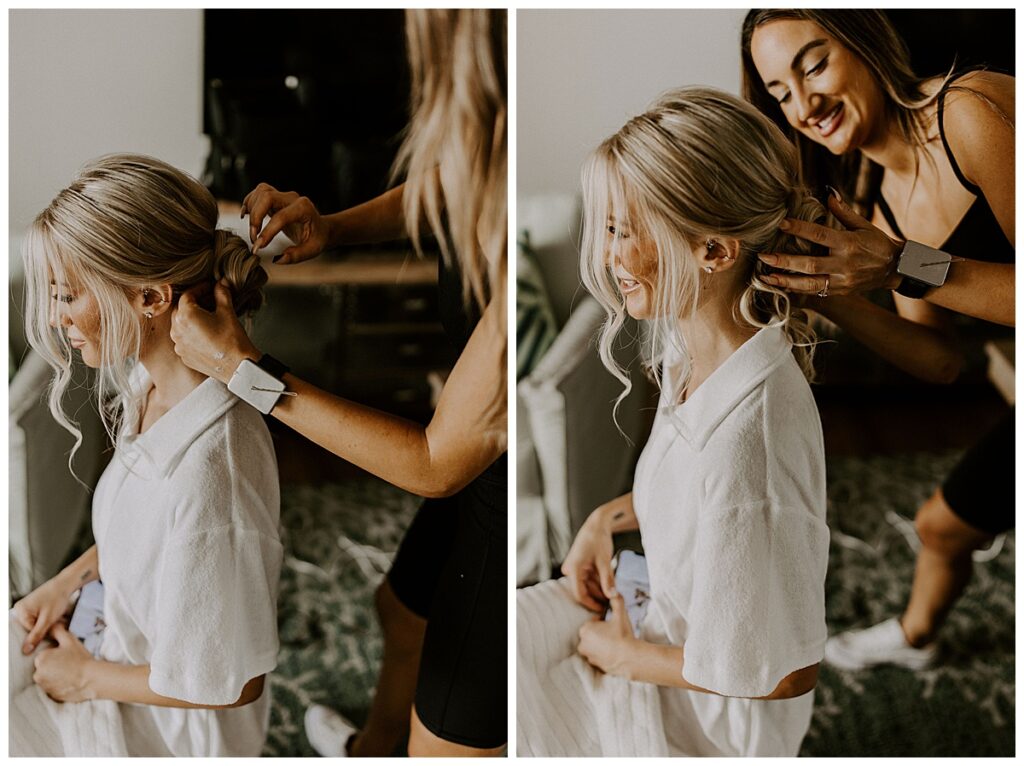 bride getting ready
