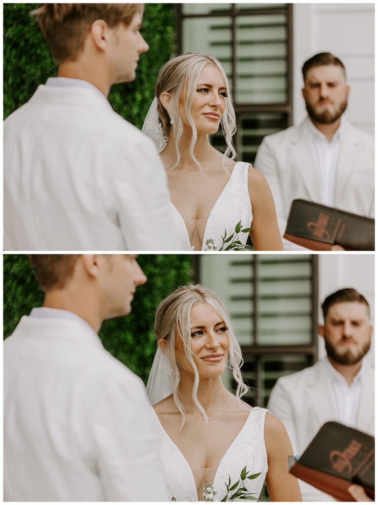 wedding ceremony at a 30a wedding