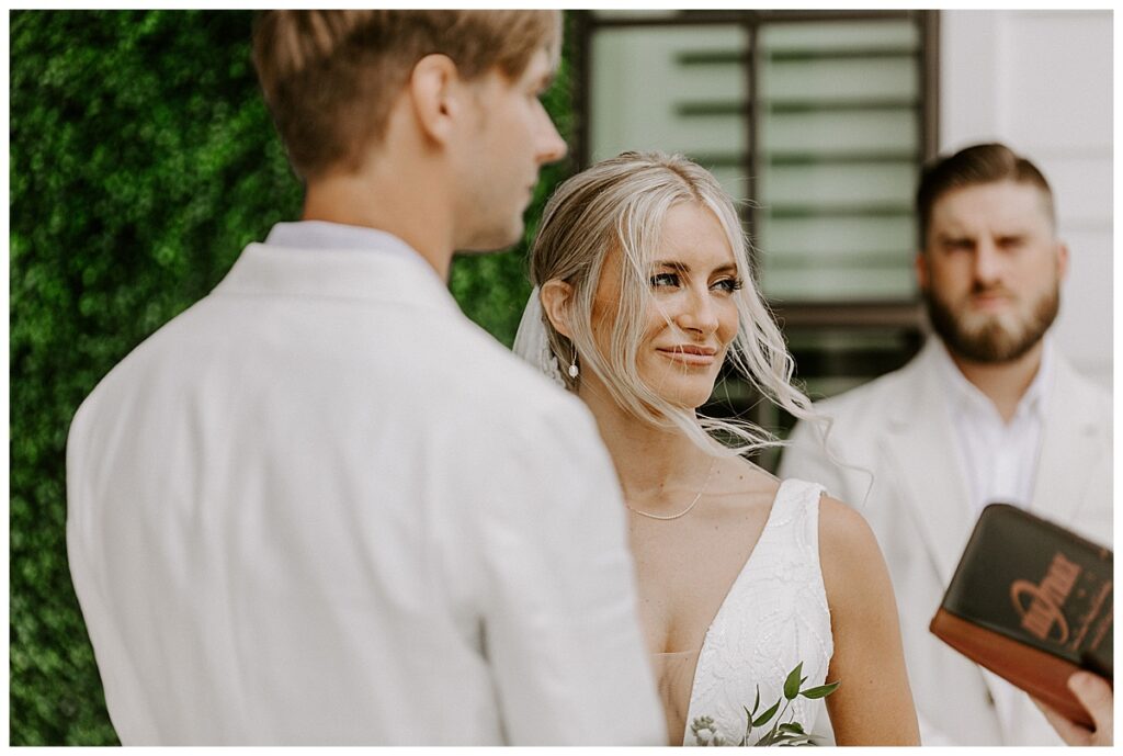 wedding ceremony at a 30a wedding