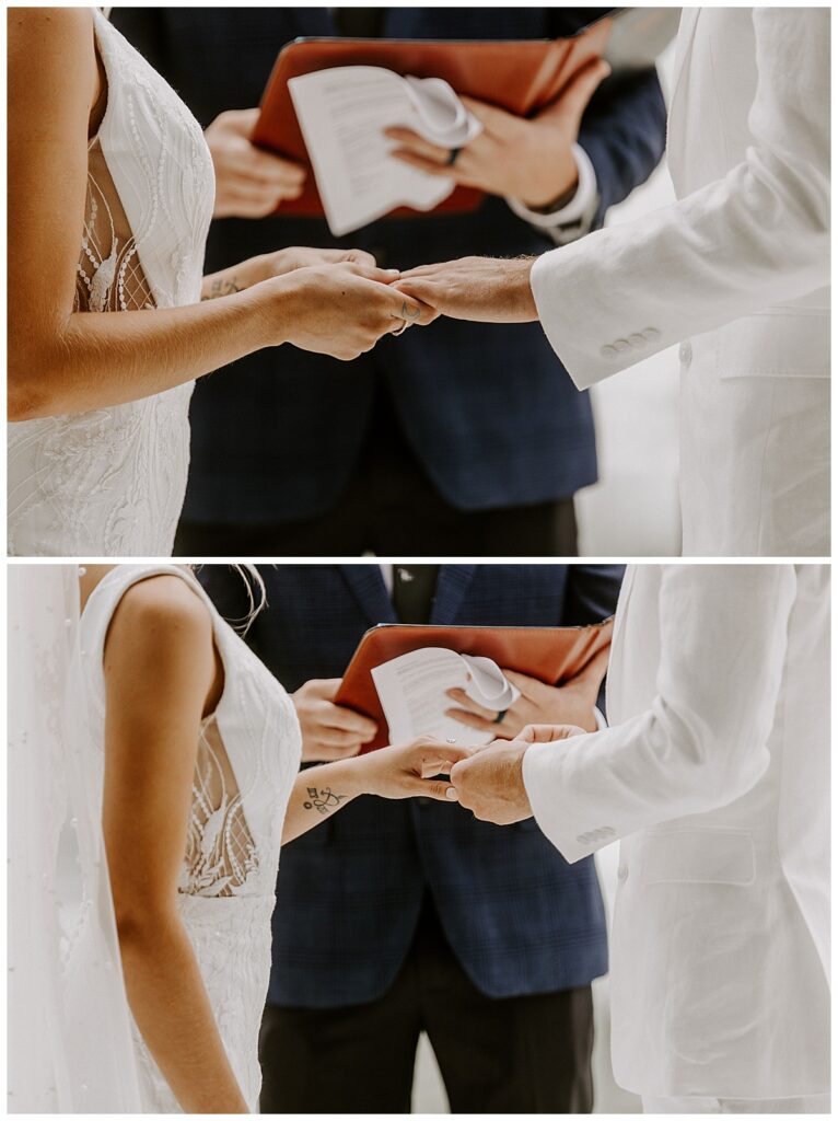 wedding ceremony at a 30a wedding