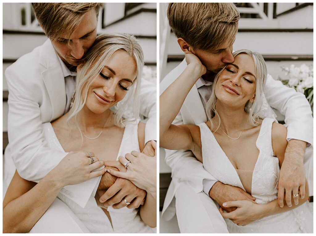 bride and groom portraits