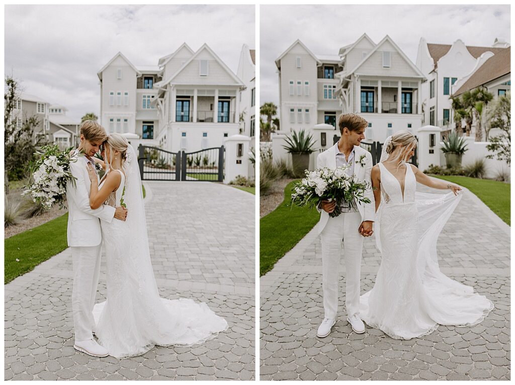bride and groom portraits