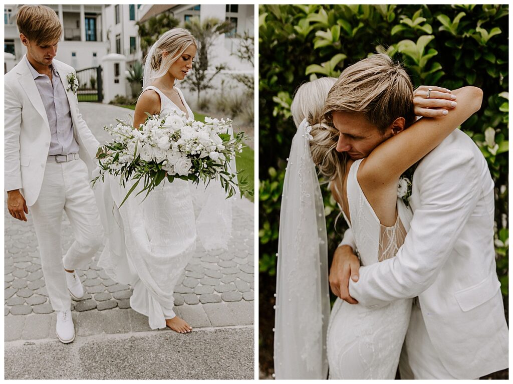 bride and groom portraits