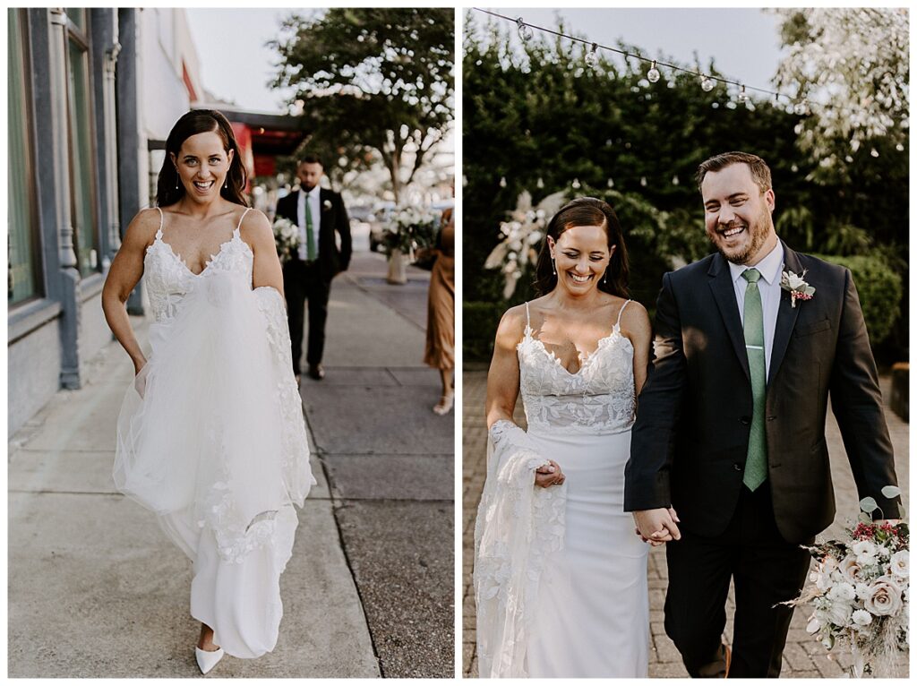 Bride and groom formal portraits