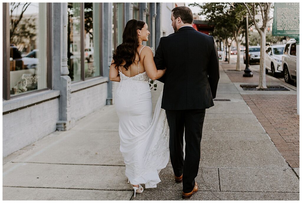 Bride and groom formal portraits