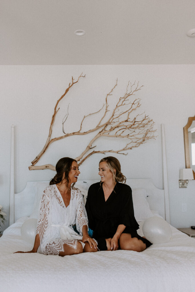 bride and bridesmaids