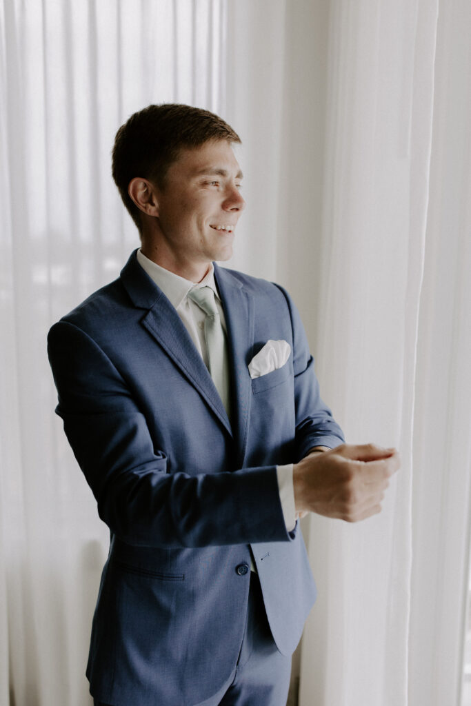 groom getting ready