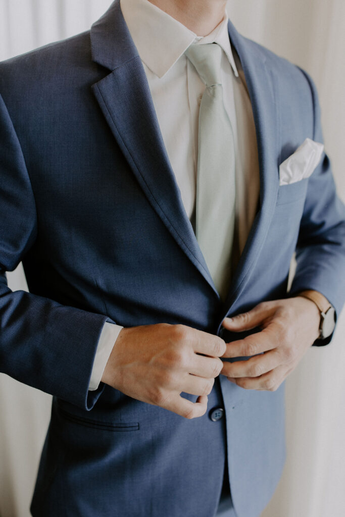 groom getting ready