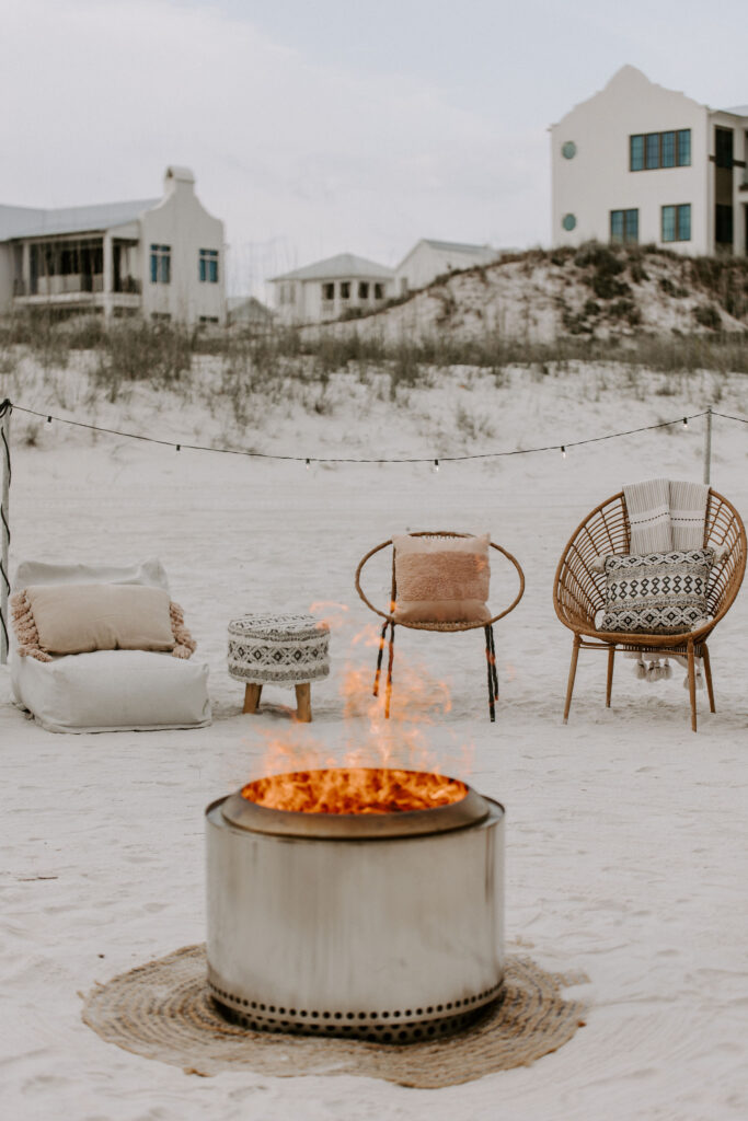 beach bonfire