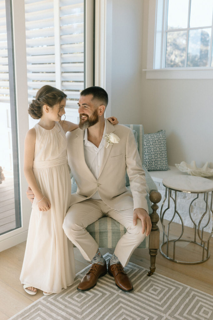 Groom and daughter