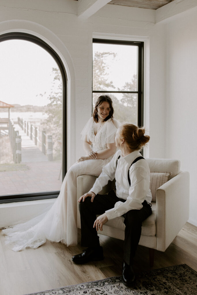 Couple at their St Augustine elopement