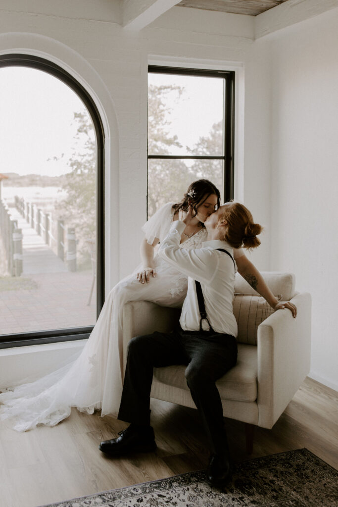 Couple at their St Augustine elopement