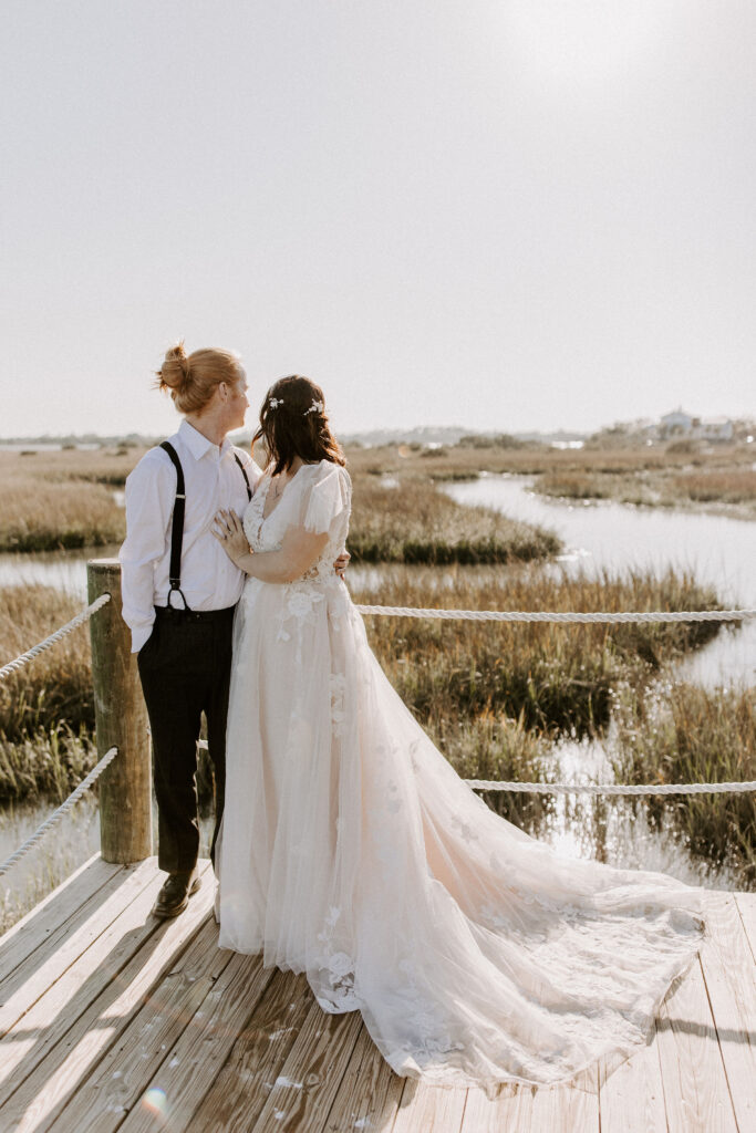 Couple at their St Augustine elopement