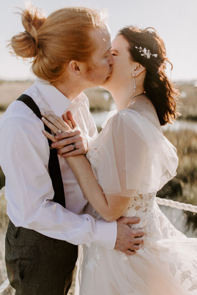 Couple at their St Augustine elopement