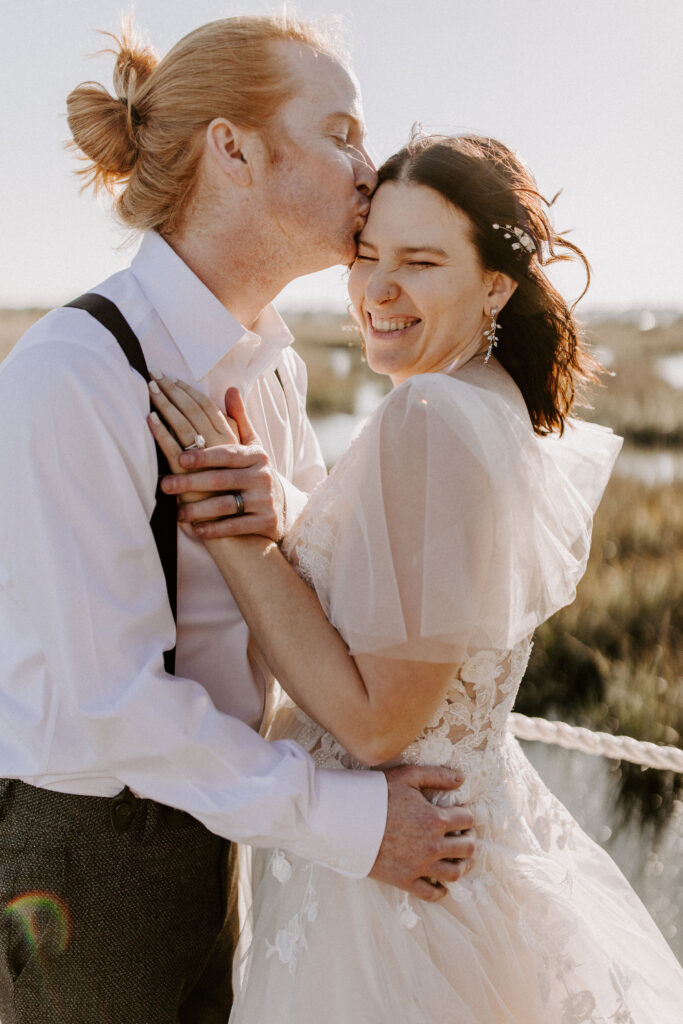 Couple at their St Augustine elopement