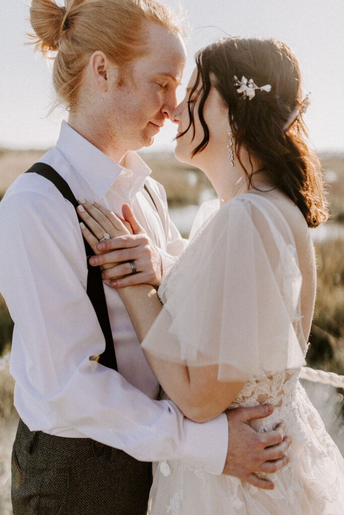 Couple at their St Augustine elopement